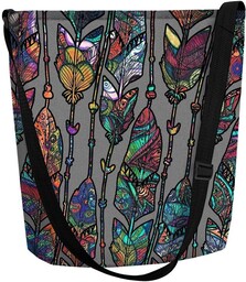 Torebka Damska Filcowa Bertoni (PL) Listonoszka FUNKY - BOHO