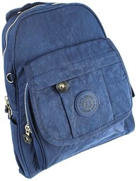 Praktyczny Plecak Materiałowy BAG STREET 2229 GRANATOWY 30 x 25 x 6,5 [cm]