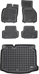 Zestaw dywaniki i mata gumowa do SEAT Leon 2012-2020 - z systemem audio Beats, 3 osobowy