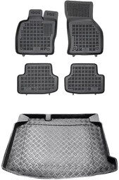 Zestaw dywaniki i mata plastikowa do SEAT Leon 2012-2020 - Hatchback, z systemem audio Beats, 5 drzwiowy