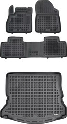 Zestaw dywaniki i mata gumowa do Renault Scenic 2016-2022 - 7 osobowy (złożony 3 rząd siedzeń)