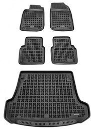 Zestaw dywaniki i mata gumowa do Saab 9-3 2002-2011 - wersja Sport