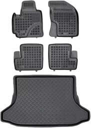 Zestaw dywaniki i mata plastikowa do Toyota RAV4 2000-2005 - po liftingu, 5 drzwiowy