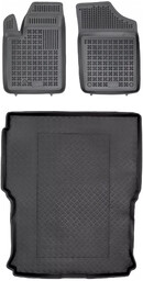 Zestaw dywaniki i mata plastikowa do Peugeot Partner 1996-2010 - przedni rząd siedzeń, 2 osobowy