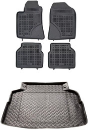 Zestaw dywaniki i mata plastikowa do Toyota Avensis 2003-2009 - Sedan, przed liftingiem, Terra