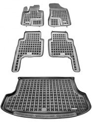 Zestaw dywaniki i mata gumowa do Kia Sorento 2009-2014 - przed liftingiem, 5 osobowy