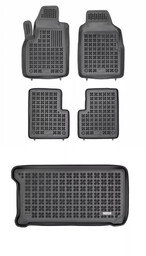 Zestaw dywaniki i mata gumowa do Fiat 500 od 2007 - nie pasuje do wersji elektrycznej