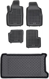 Zestaw dywaniki i mata plastikowa do Fiat 500 od 2007 - Hybryda (HEV), nie pasuje do wersji elektrycznej