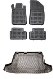 Zestaw dywaniki i mata plastikowa do Peugeot 508 2010-2018 - Sedan, pasuje również do Hybrydy (HEV)