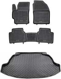 Zestaw dywaniki i mata plastikowa do Toyota Corolla od 2018 - Sedan, pasuje również do Hybrydy (HEV)