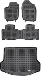 Zestaw dywaniki i mata gumowa do Toyota RAV4 2013-2019 - z kołem dojazdowym (niepełnowymiarowe)