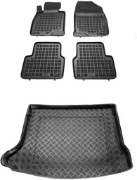 Zestaw dywaniki i mata plastikowa do Mazda 3 2013-2018 - Hatchback