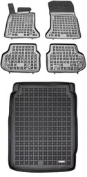 Zestaw dywaniki i mata gumowa do BMW Seria 5 2010-2017 - Sedan, przed liftingiem