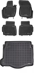 Zestaw dywaniki i mata gumowa do Ford Mondeo 2014-2022 - Kombi, Hybryda (HEV)