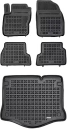 Zestaw dywaniki i mata gumowa do Ford Focus 2004-2011 - Hatchback, z kołem dojazdowym (niepełnowymiarowe)