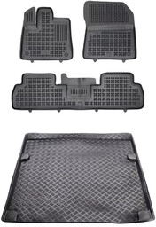Zestaw dywaniki i mata plastikowa do Fiat E-Doblo od 2022 - 5 osobowy, wersja długa (Maxi L2)