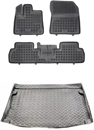 Zestaw dywaniki i mata plastikowa do Fiat Doblo od 2022 - 5 osobowy, wersja standard (L1)