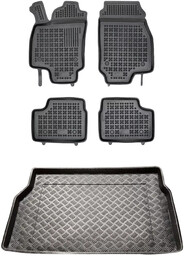 Zestaw dywaniki i mata plastikowa do Opel Astra 2004-2014 - Hatchback, bez wkładki, z uchwytem na trójkąt w bagażniku