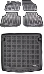 Zestaw dywaniki i mata gumowa do SEAT Tarraco od 2018 - 5 osobowy, 7 osobowy (złożony 3 rząd siedzeń)