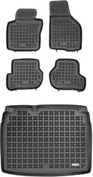 Zestaw dywaniki i mata gumowa do Volkswagen Golf 2003-2009 - Hatchback, z kołem dojazdowym (niepełnowymiarowe), z zestawem do reperacji koła