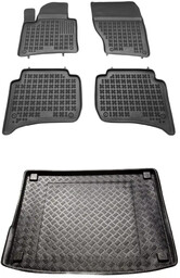 Zestaw dywaniki i mata plastikowa do Volkswagen Touareg 2010-2018 - po liftingu, 5 osobowy