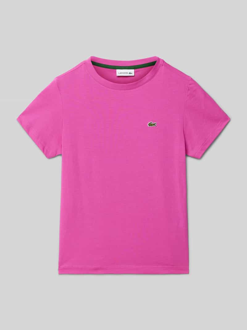 T-shirt z wyhaftowanym logo