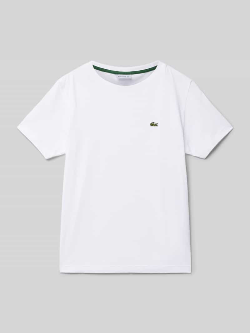 T-shirt z wyhaftowanym logo