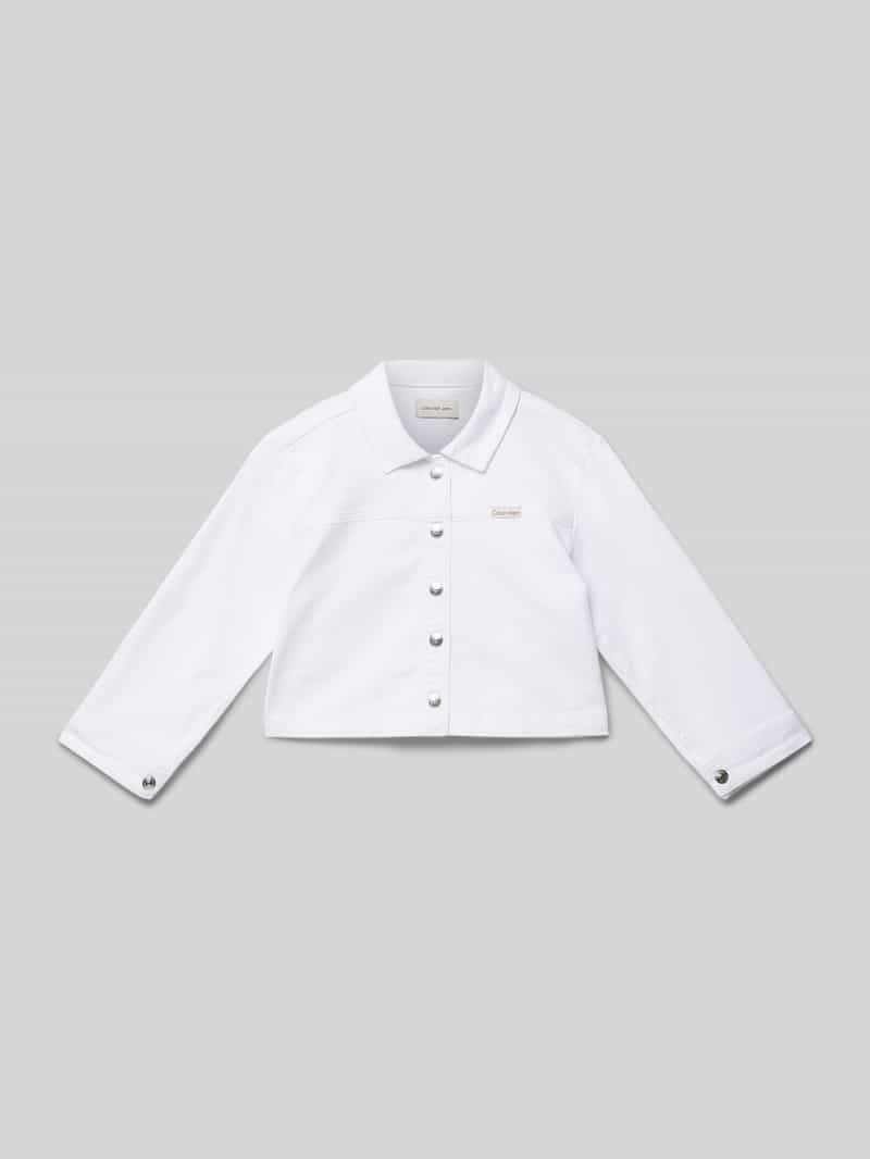 Kurtka jeansowa z listwą guzikową