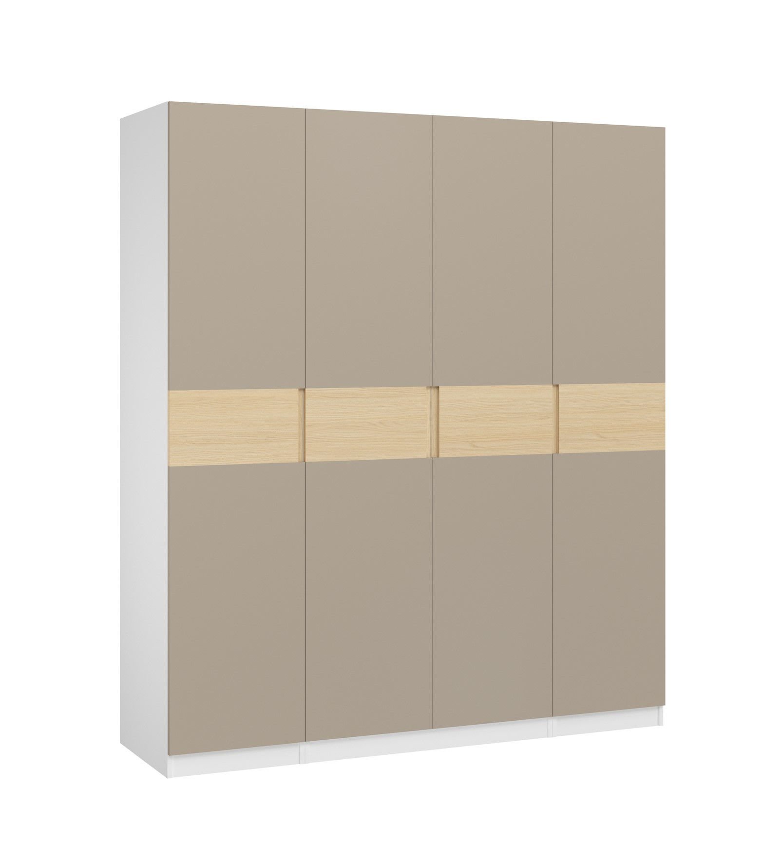 Szafa Dox 4D Biały / Cashmere / Dąb Vicenza