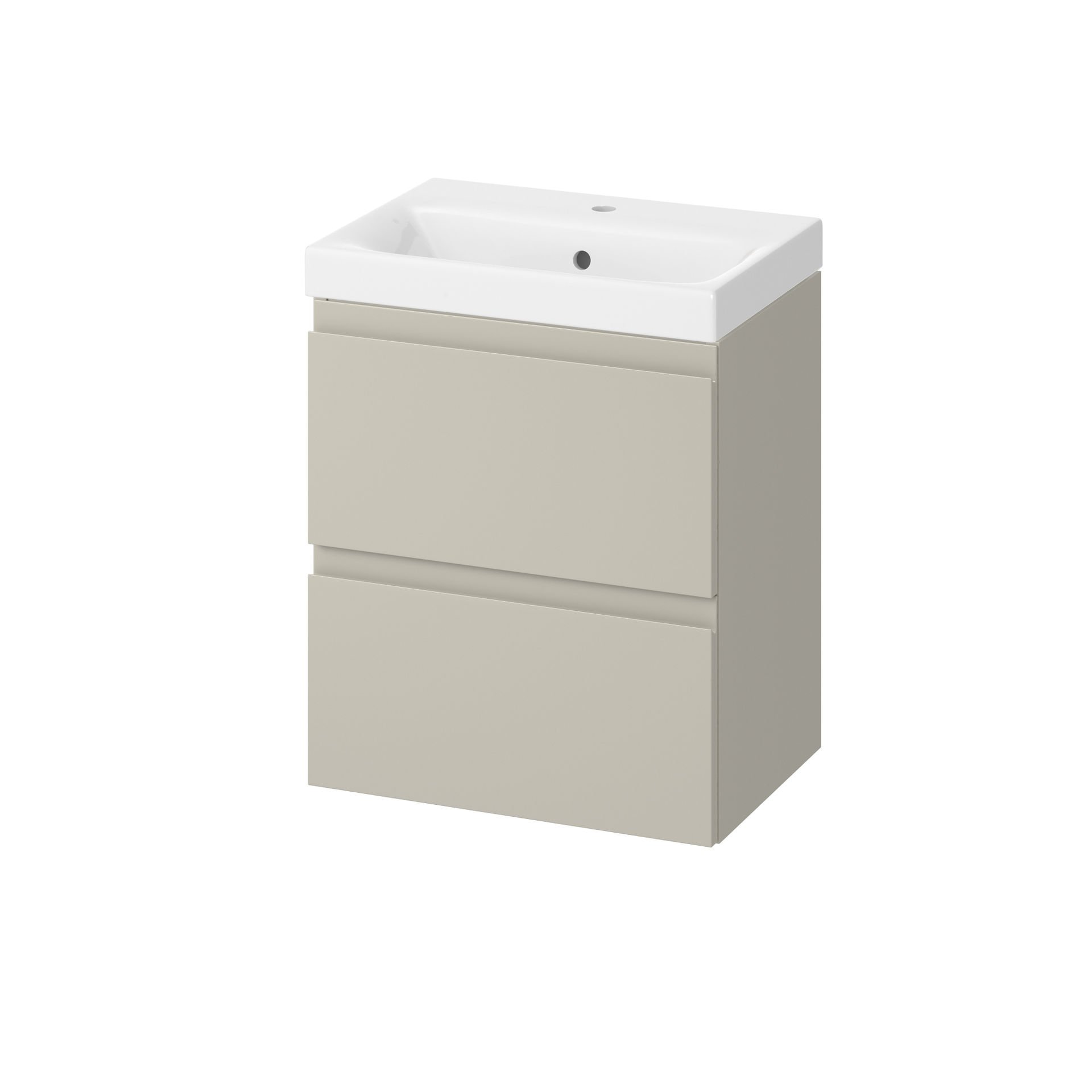 Szafka łazienkowa z umywalką Cersanit Moduo Slim 50 cm kaszmir mat 801-593