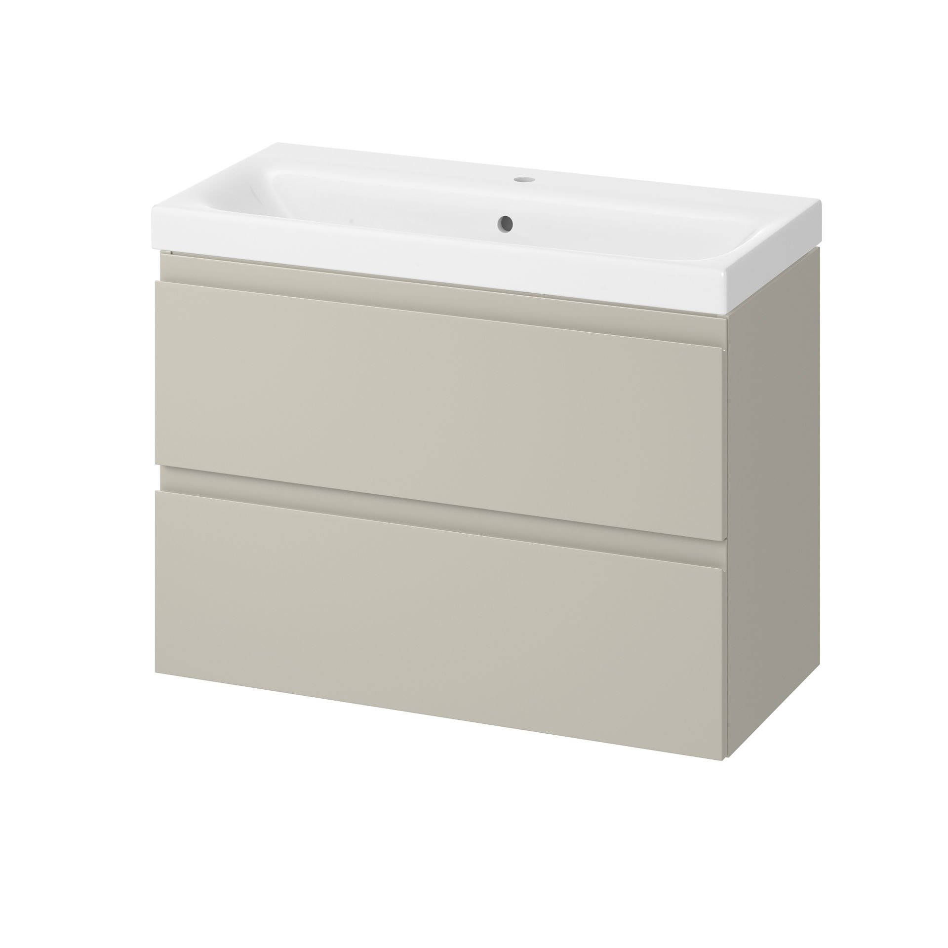 Szafka łazienkowa z umywalką Cersanit Moduo Slim 80 cm kaszmir mat S801-595