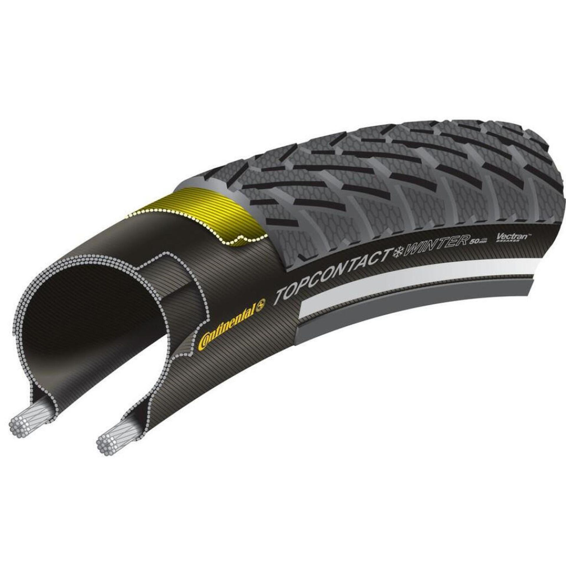 Continental opony Top Contact zimowy II, Black/Black Reflex, One Size, 0100714 '01007140000