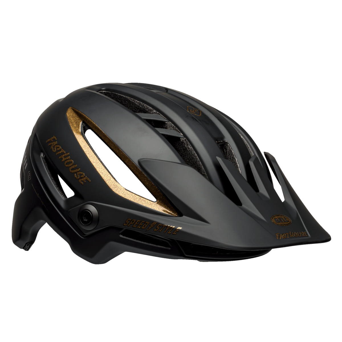 Bell Sixer MIPS Kask rowerowy, matte/gloss black/gold fasthouse S | 52-56cm 2021 Kaski MTB 210179-060