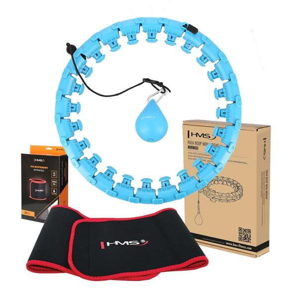 Hula hop HMS HHW01 Niebieski + Pas BR163