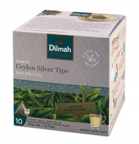 Herbata Dilmah White Tea Ceylon Silver Tips 10 torebek