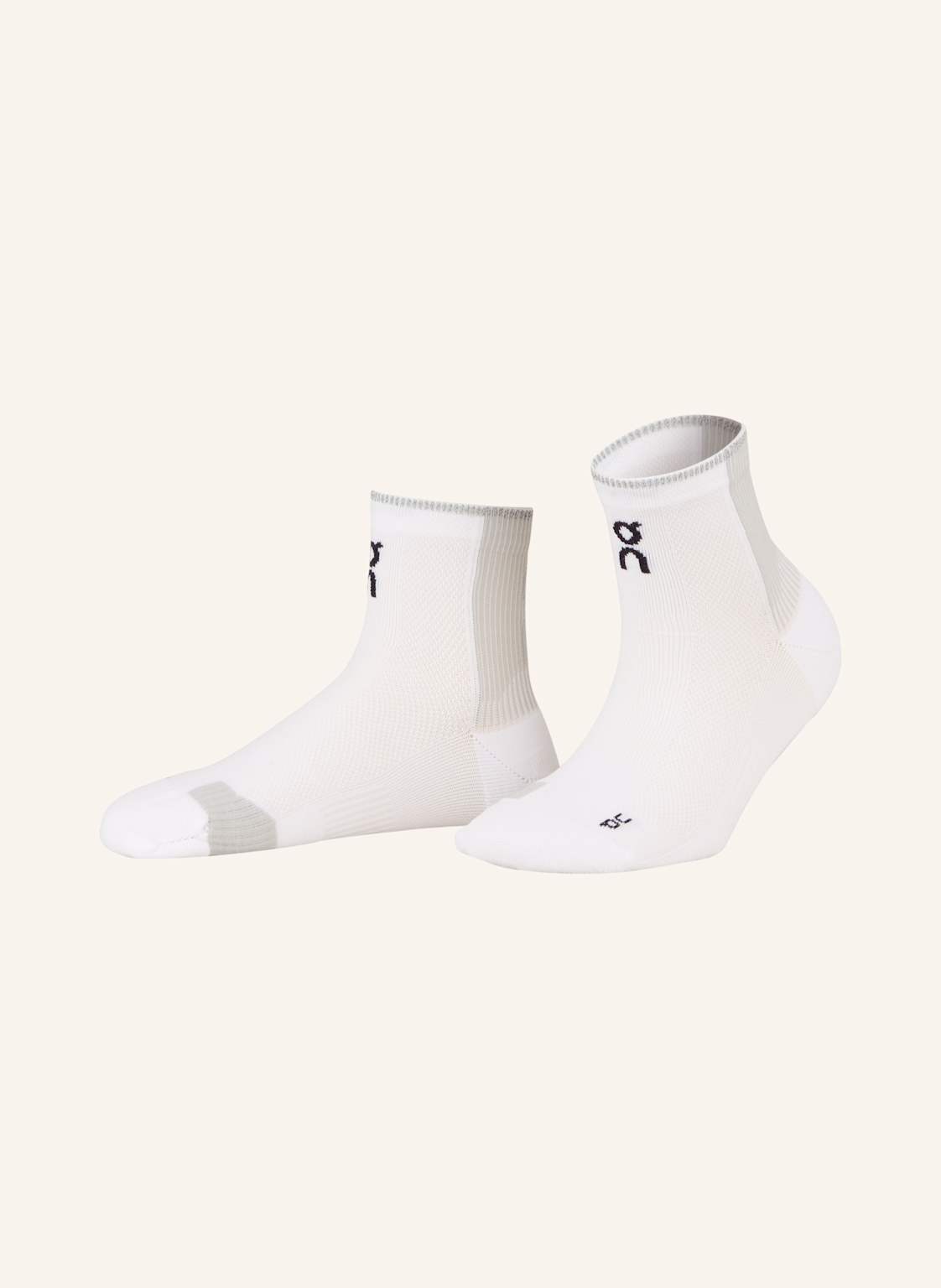 On Skarpety Do Biegania Performance Run Sock Mid weiss