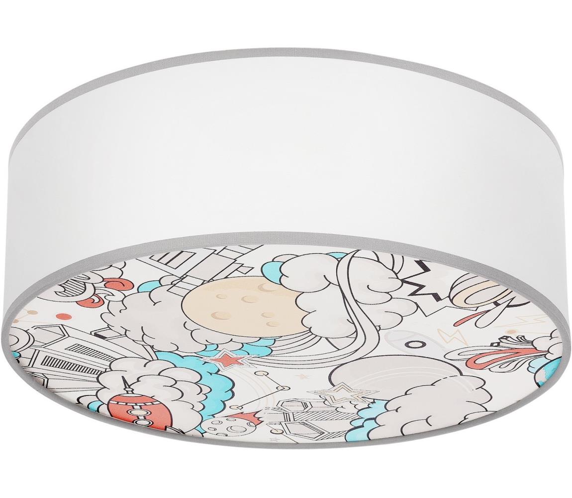 Plafon dziecięcy KIDDY 2xE27/40W/230V biały/beżowy