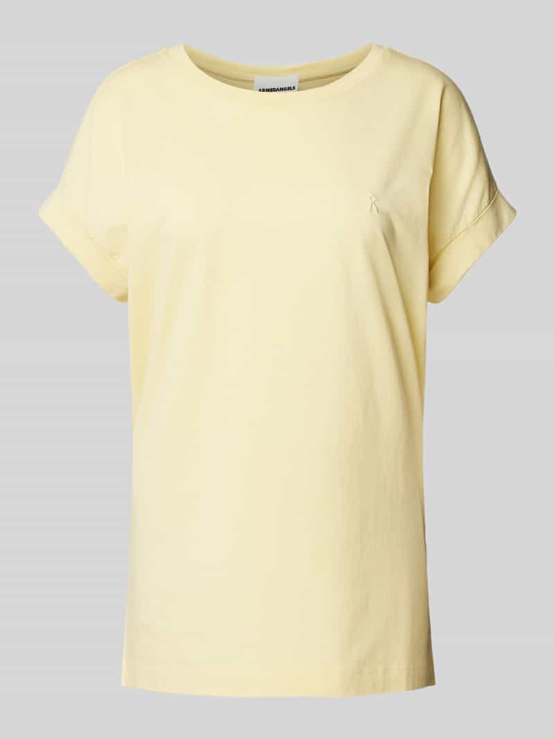 T-shirt z wyhaftowanym logo model ‘IDAARA’