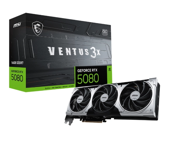 MSI GeForce RTX 5080 Ventus 3X OC Plus 16GB GDDR7 256bit DLSS 4