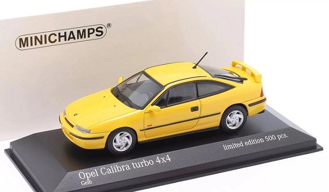 Minichamps Opel Calibra Turbo 4X4 1989 Yellow 1:43 943045724