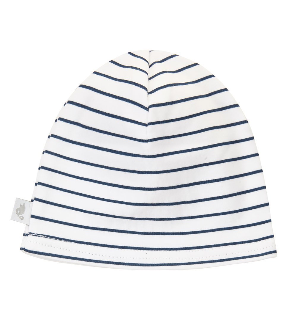 Czapka biała w paski 36