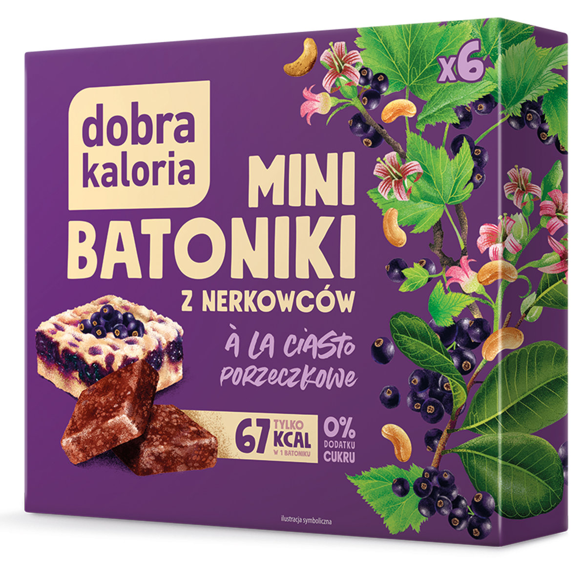 Zdrowe Mini Batoniki Z Nerkowca Ciasto Porzeczkowe Dobra Kaloria 0% Cukru