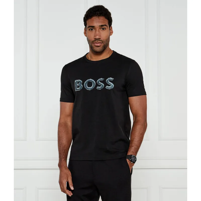 BOSS GREEN T-shirt Tee Logo Regular Fit stretch