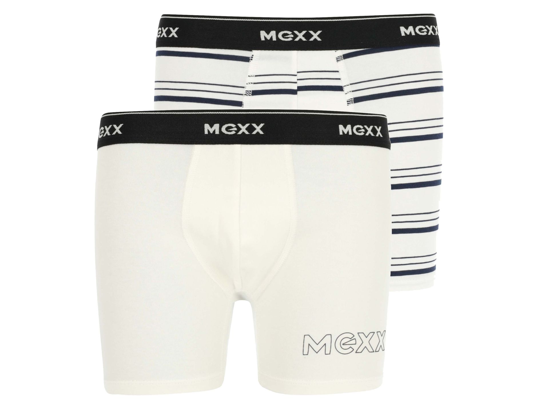MEXX Bokserki chłopięce z bawełny, 2 pary (122/128, Biały)