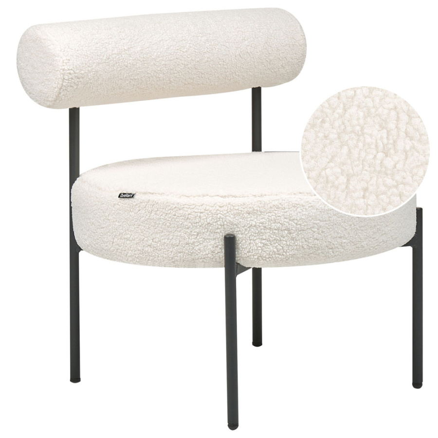 Fotel alpha boucle biały B424293