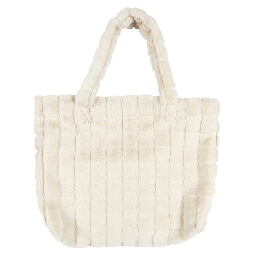 Torba shopper futrzana kremowa 5905896139993