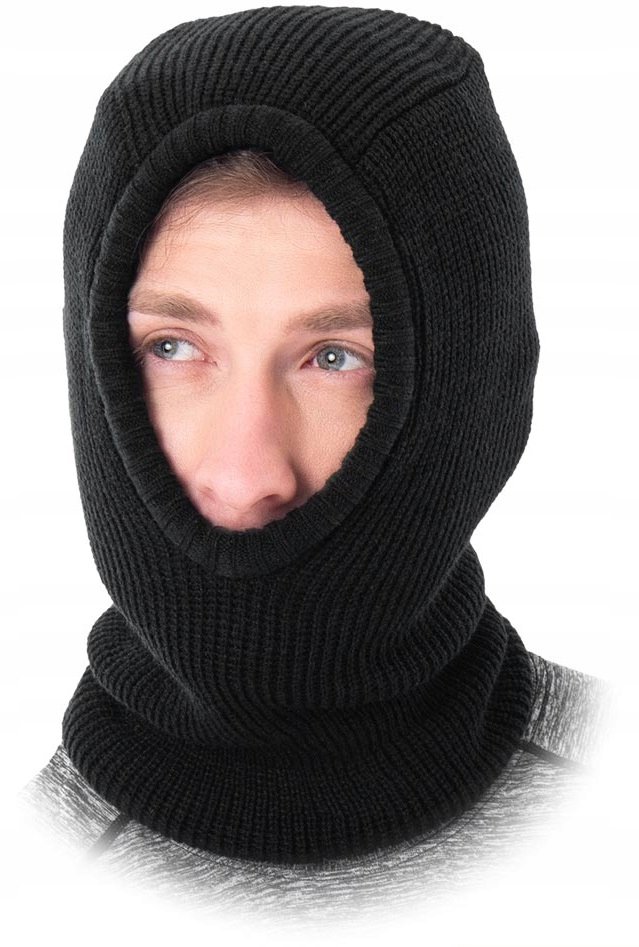 Czapka kominiarka z jednym otworem pod kask