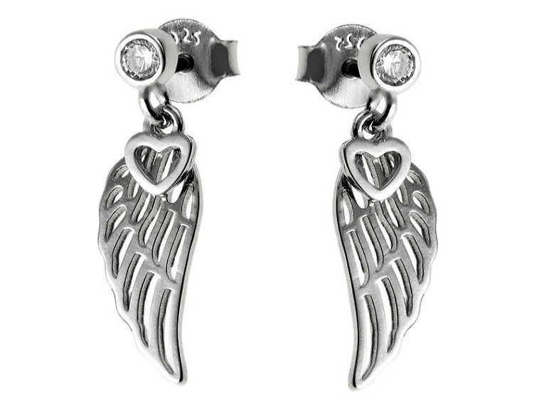 KOLCZYKI SREBRNE SKRZYDŁA WINGS SKRZYDEŁKA k2244