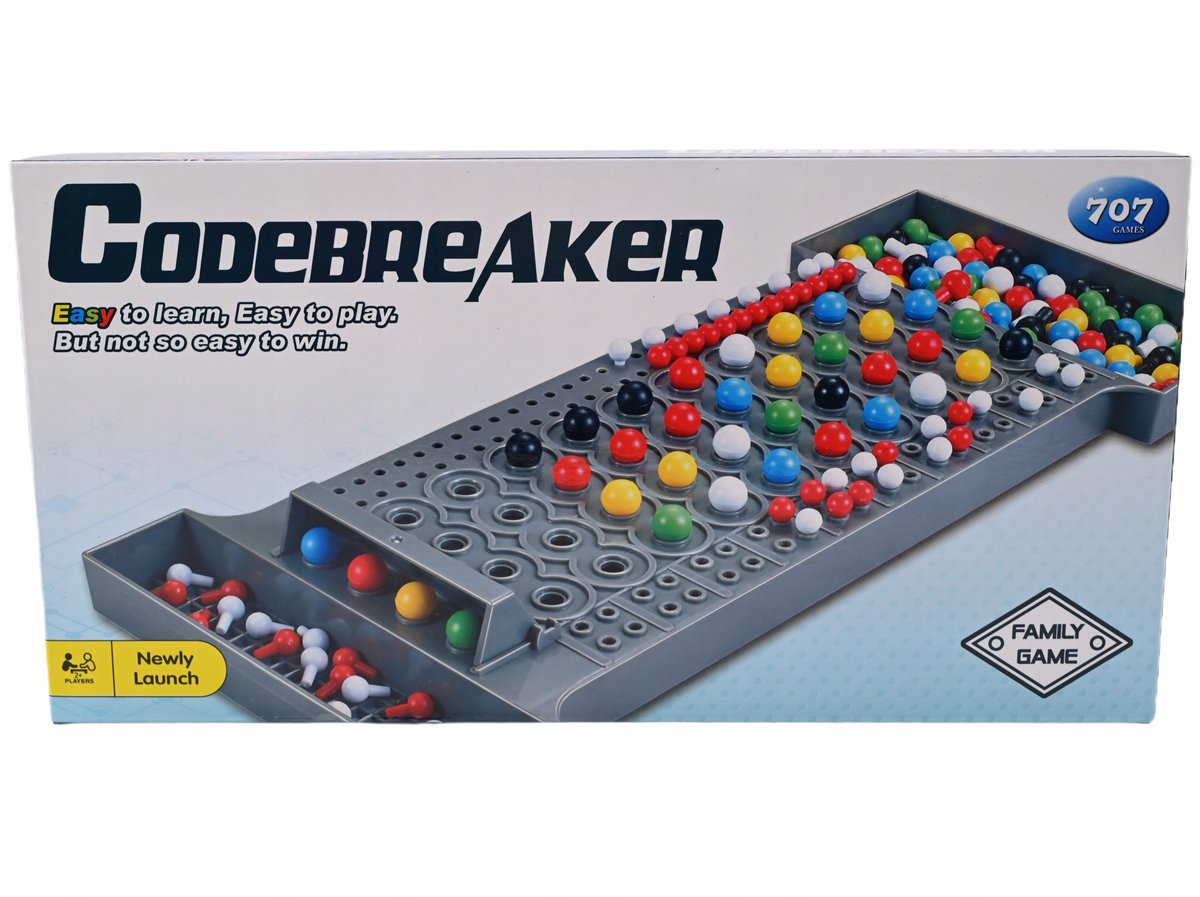 Łamacz Kodów Rodzinna Gra Logiczna Planszowa Codebreaker Mastermind