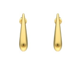 ankabizuteria.pl Kolczyki srebrne pozłacane ŁEZKI na sztyfcie